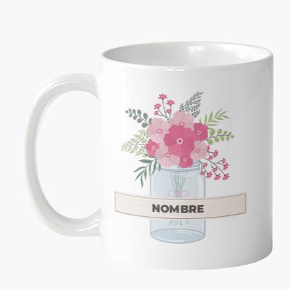 Un botánicos flor diseño gris rosa para Tema