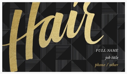 Design Preview for Design Gallery: Hair Salons Natural Textured Business Cards