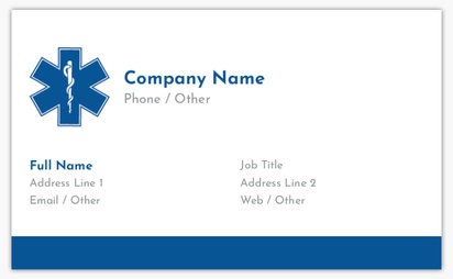 Design Preview for Templates for Health & Wellness Standard Name Cards , Standard (91 x 55 mm)