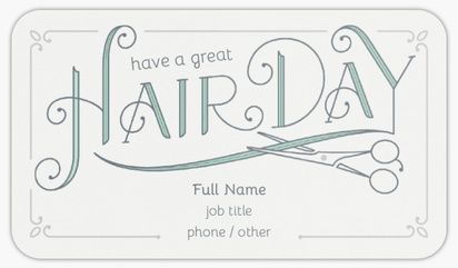 A have a good hair day hairstyling white gray design