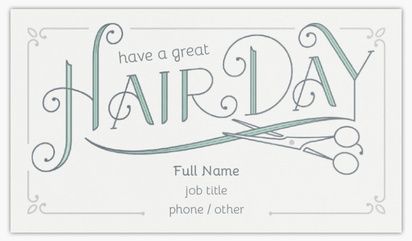 A have a good hair day hairstyling white design
