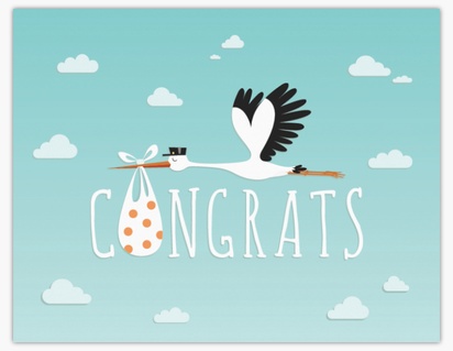 Design Preview for Design Gallery: Congratulations Note Cards, Folded 10.7 x 13.9 cm