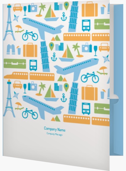 A sightseeing travel agent blue yellow design for Modern & Simple