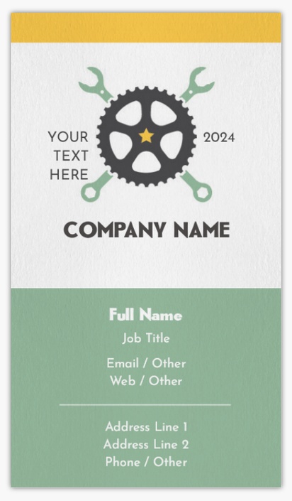Design Preview for Design Gallery: Bicycle Shops Non-Tearable Visiting Cards