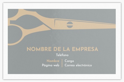 Vista previa del diseño de Galería de diseños de tarjetas de visita extragruesas para peluquerías, Standard (85 x 55 mm)