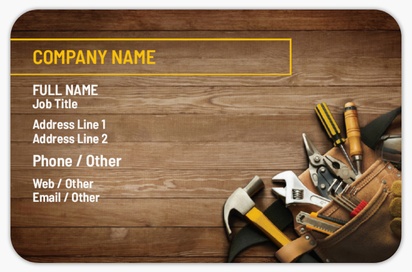 Design Preview for Design Gallery: Handyman Rounded Corner Business Cards, Rounded Standard (85 x 55 mm)