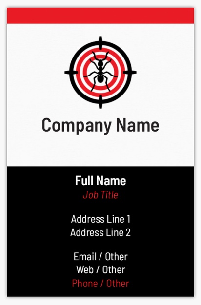 Design Preview for Design Gallery: Pest Control Standard Business Cards, Standard (85 x 55 mm)
