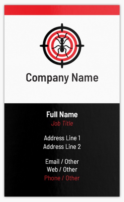 Design Preview for Design Gallery: Pest Control Classic Visiting Cards