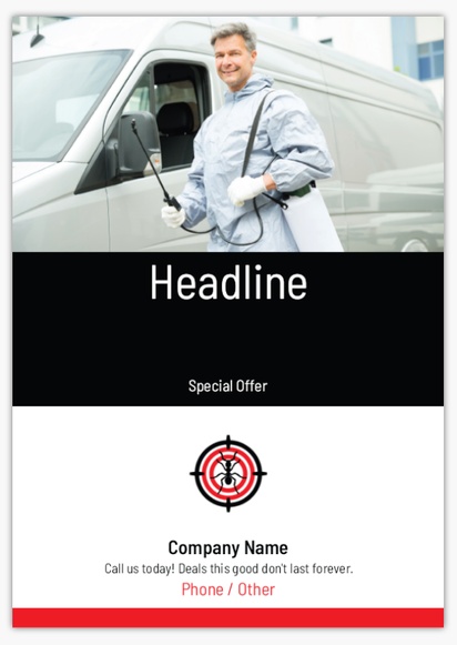 Design Preview for Design Gallery: Pest Control Flyers, None A4