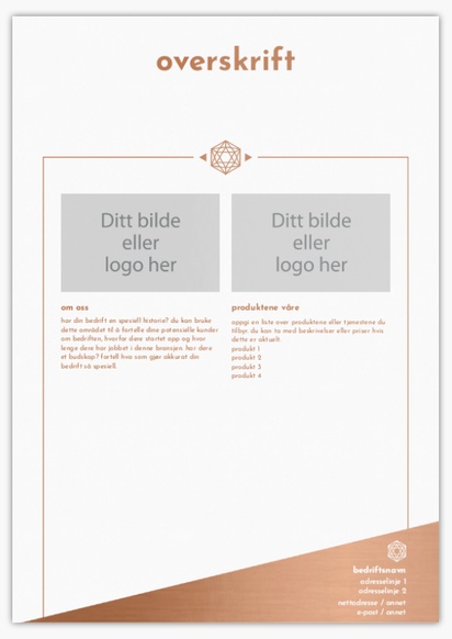 Forhåndsvisning av design for Designgalleri: Moderne og enkel Flyere og brosjyrer,  Ikke foldet A5 (148 x 210 mm)