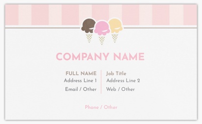 Design Preview for Design Gallery: Food & Ice Cream Trucks Classic Visiting Cards