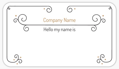 Design Preview for Design Gallery: Elegant Name Tags