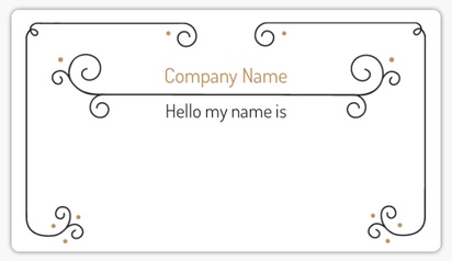 Design Preview for Design Gallery: Modern & Simple Name Stickers
