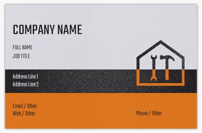 Design Preview for Design Gallery: Construction, Repair & Improvement Linen Business Cards