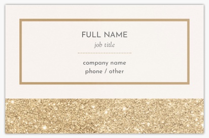 Design Preview for Design Gallery: Beauty Consulting & Pampering Metallic Business Cards