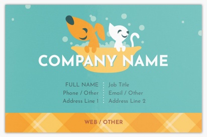 Design Preview for Design Gallery: Animal Grooming Ultra-Thick Business Cards, Standard (85 x 55 mm)