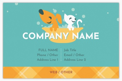 Design Preview for Design Gallery: Animals Spot UV Business Cards