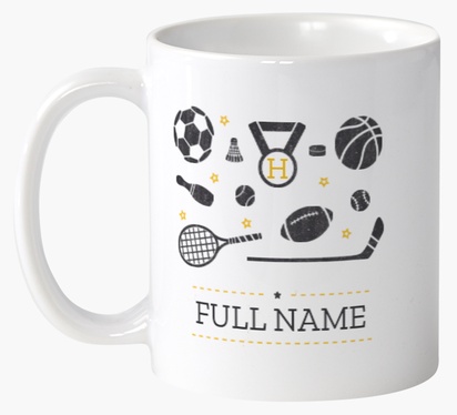 Design Preview for Design Gallery: Sports Personalised Mugs, 325 ml  2 Sided