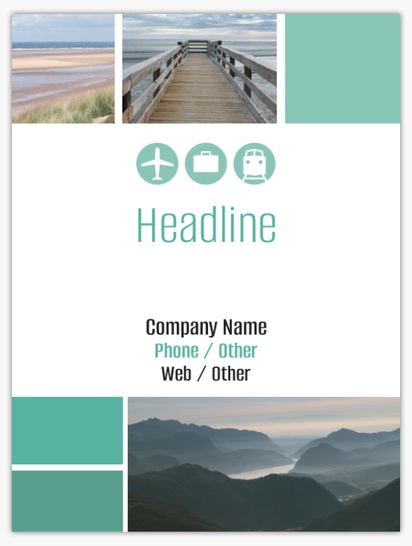 A travel agency tourism gray green design for Modern & Simple