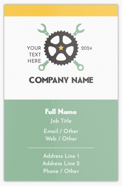 Design Preview for Design Gallery: Bicycle Shops Ultra-Thick Business Cards, Standard (85 x 55 mm)