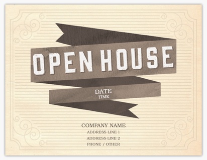Design Preview for Open House Postcards Templates, 4.2" x 5.5"