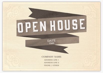 Design Preview for Design Gallery: Open House Flyers and Pamphlets,  No fold A5