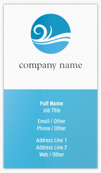 Design Preview for Pool & Spa Care Standard Business Cards Templates, Standard (3.5" x 2")