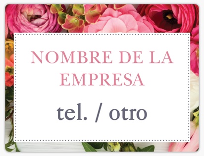 Un rosas tarjeta personal diseño blanco rosa para Eventos
