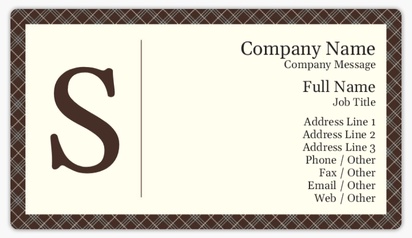 Design Preview for Design Gallery: Conservative Business Card Stickers