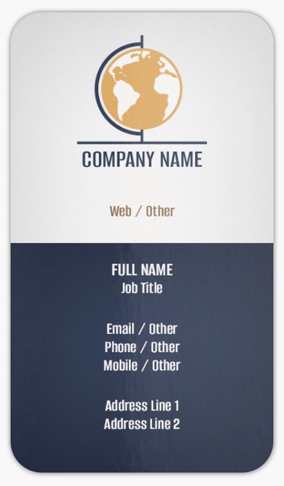 Design Preview for Design Gallery: Politics Rounded Corner Business Cards, Standard (3.5" x 2")