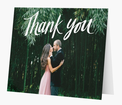 A purple thank you white design for Photo with 1 uploads
