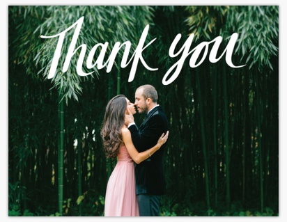 A purple thank you white design for Photo with 1 uploads