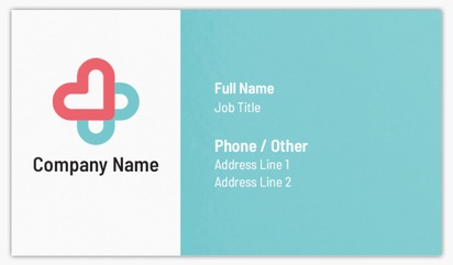 Design Preview for Design Gallery: Health & Wellness Standard Visiting Cards