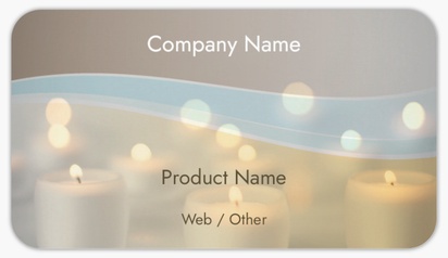 Design Preview for Design Gallery: Religious & Spiritual Product Labels on Sheets, Rounded Rectangle 8.7 x 4.9 cm