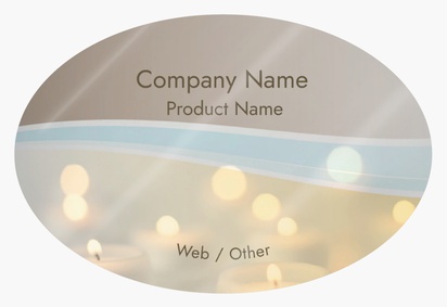 Design Preview for Design Gallery: Massage & Reflexology Product Labels on Sheets, Oval 7.6 x 5.1 cm