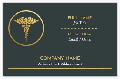 Design Preview for Design Gallery: Medical Equipment & Pharmaceuticals Textured Uncoated Business Cards
