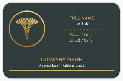 Design Preview for Design Gallery: Medical Equipment & Pharmaceuticals Rounded Corner Business Cards, Rounded Standard (85 x 55 mm)