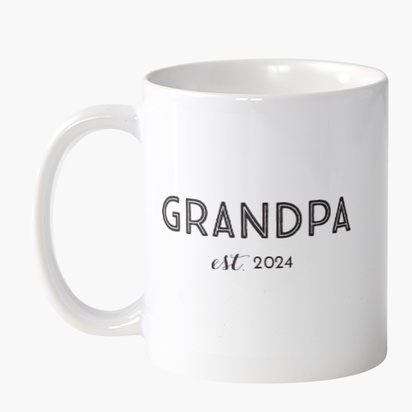 Un miembro de la familia el mejor abuelo de todos los tiempos diseño gris para Moderno y sencillo