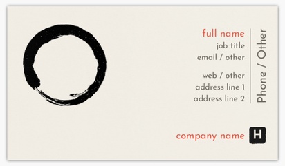 A massage therapy enso symbol white black design for Modern & Simple