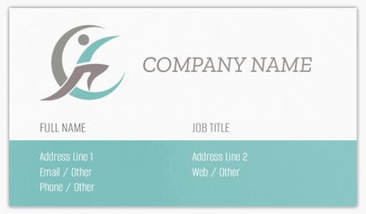 Design Preview for Sports Medicine Standard Business Cards Templates, Standard (3.5" x 2")