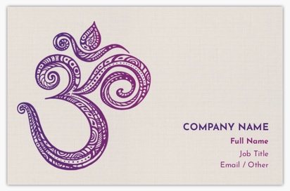 Design Preview for Design Gallery: Religious & Spiritual Linen Business Cards