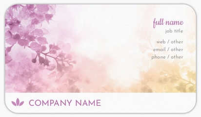 Design Preview for Beauty & Spa Rounded Corner Business Cards Templates, Standard (3.5" x 2")
