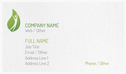 Design Preview for Design Gallery: Medical Professionals Natural Textured Business Cards