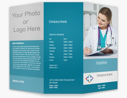 Design Preview for Design Gallery: Medical Equipment & Pharmaceuticals Custom Brochures, 8.5" x 11" Tri-fold