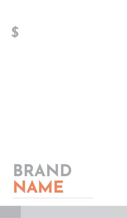 A boutique clothing tag cream white design for Art & Entertainment