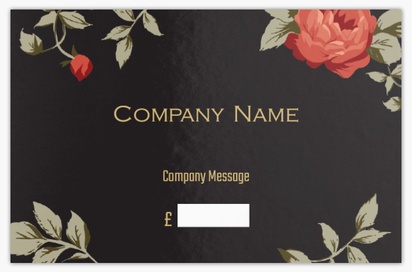 Design Preview for Design Gallery: Cosmetics & Perfume Metallic Business Cards