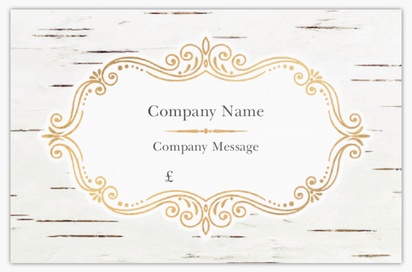 Design Preview for Design Gallery: Gift & Party Shops Metallic Business Cards