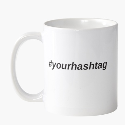 A your hashtag social network gray black design for Theme