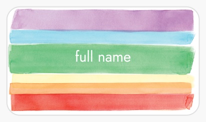 Design Preview for Design Gallery: Elementary Schools Custom Stickers, Rounded Rectangle   8.7 x 4.9 cm