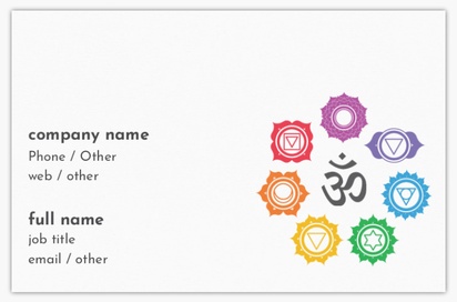 Design Preview for Design Gallery: Yoga & Pilates Ultra-Thick Business Cards, Standard (85 x 55 mm)